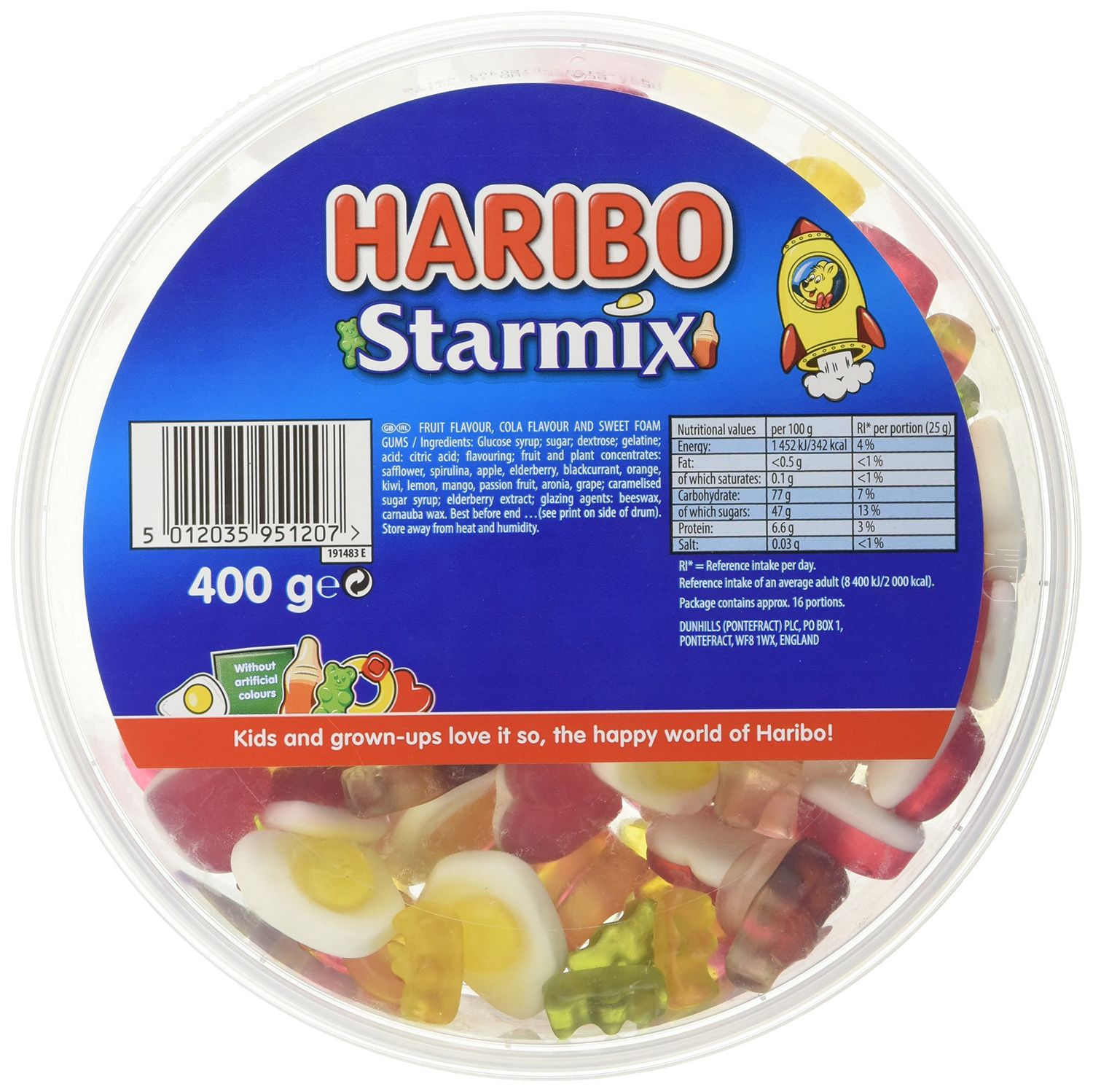 HARIBO Starmix - Gummy and Foam Sweets - 400g Sharing Tub