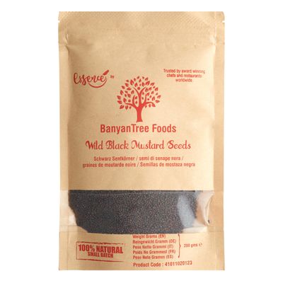 BanyanTree Foods Black Mustard Seeds 200g All Natural, Indian Origin No Color No Salt or fillers