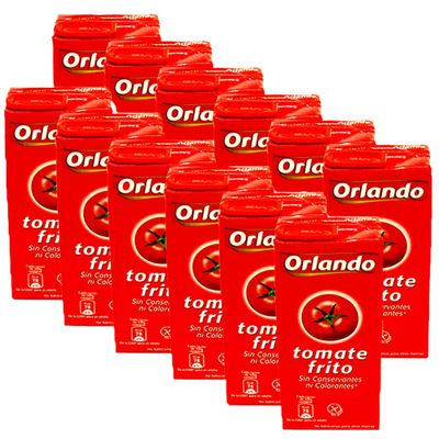 Tomato Sauce Orlando Tomate Frito Sofrito Base Fritos Smooth Pasta Sauce Gluten Free &amp; Vegan 350g, Pack of 12