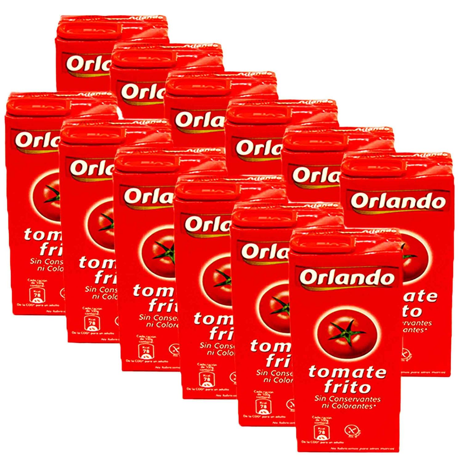 Tomato Sauce Orlando Tomate Frito Sofrito Base Fritos Smooth Pasta Sauce Gluten Free &amp; Vegan 350g, Pack of 12