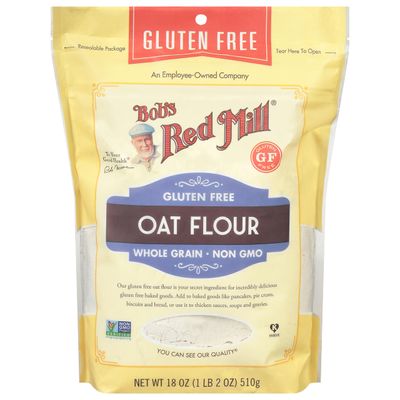 Bob's Red Mill - Gluten Free Oat Flour, Whole Grain, Non GMO, 510g Pouch