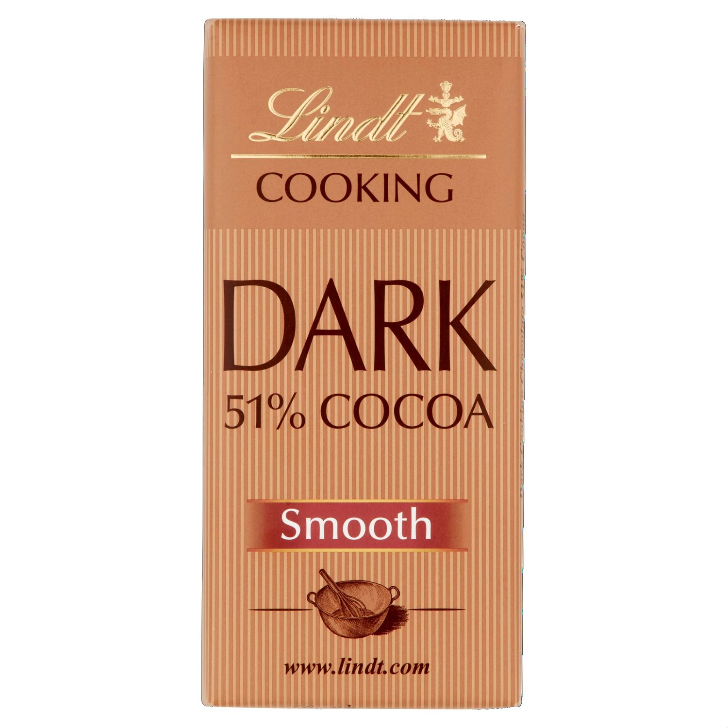 Lindt Cooking Chocolate Bar 51% - 200g Dark Baking Chocolate - Premium Swiss Cooking Chocolate