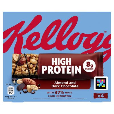Kellogg s High Protein Dark Chocolate + Almond 4x35g