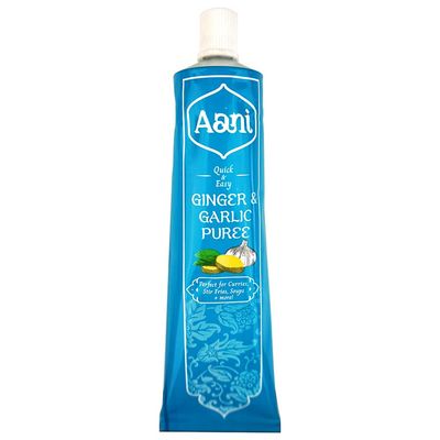 Aani Ginger and Garlic Puree, 110g (Pack of 1) Perfect for Cooking, Marinades and Seasoning Made from Fresh Ginger and Garlic