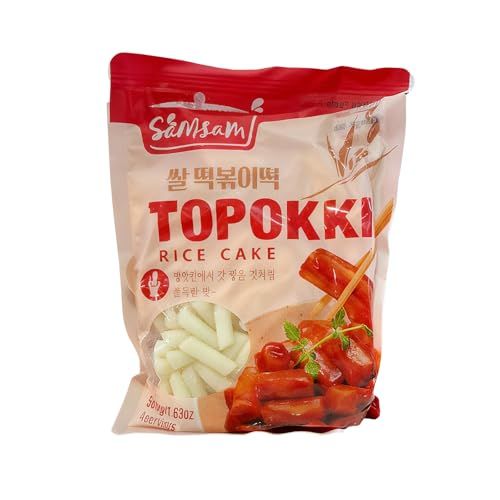 Samsam Topokki Rice Cake 500g Korean Traditional Soft Tteokbokki Rice Cakes Ready to Cook 4 Servings