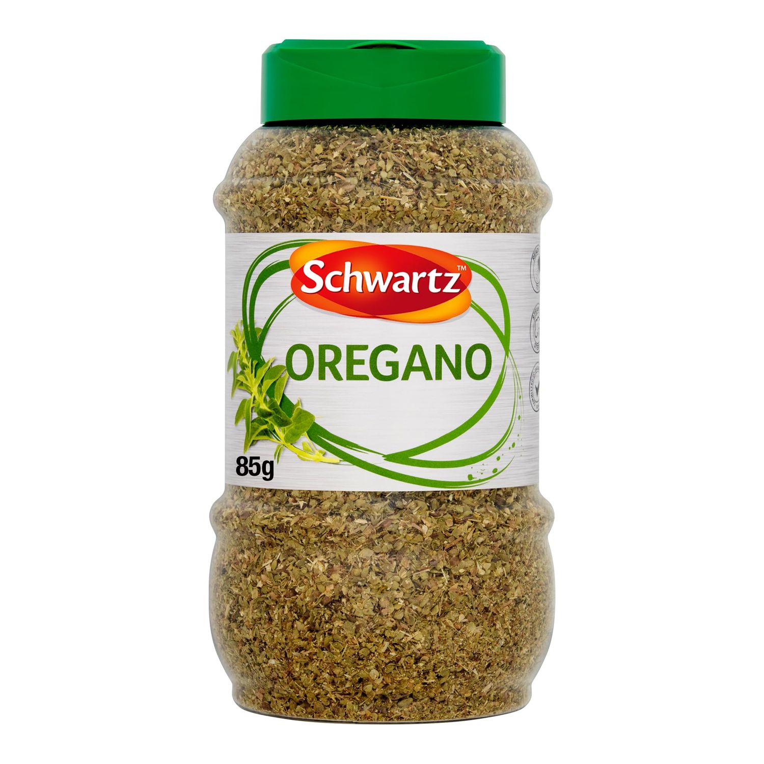 Schwartz Dried Oregano, 85g- Aromatic Herb with Sweet, Peppery Flavour and Citrus Notes, Ideal for Italian, Greek, Mexican, and Caribbean Recipes in Restaurants, Catering, and Home Cooking