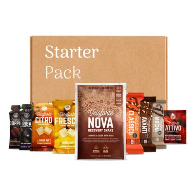 Veloforte Starter Pack For Running, Cycling, Triathlon Hand-picked Selection All-Natural Award-Winning Performance Range for Before, During & After Exercise Variety 9-Pack