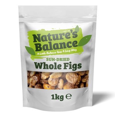 Natures Balance Sun Dried Figs 1kg - Turkish Angir Variety Ready to Eat Dried Fruit
