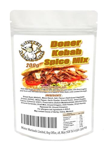 MISTER MARINADE Fakeaway Night In Doner Kebab Seasoning Spice Mix (200g)