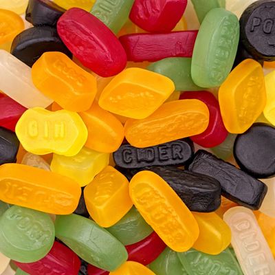 Somwell - Wine Gums 500g - Classic Traditional British Sweets - Chewy Fruit Flavoured - Jelly Retro Candy for Assorted Pick &amp; Mix and Parties - Vegan Friendly