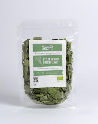 Bioura Organic Ceylon Pandan Leaves 25g, Rich Aroma, Unique Flavour, Taste, Quality, Bio Organic Goodness