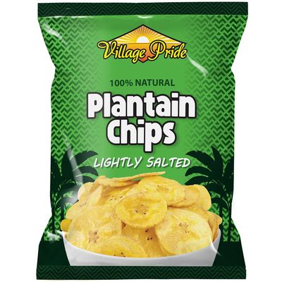 Village Pride Plantain Chips Salted 75 g (Pack of 24)