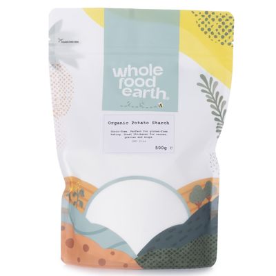 Wholefood Earth Organic Potato Starch - 500g GMO Free Vegan Certified Organic