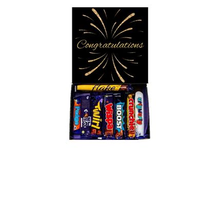 Congratulations Chocolates Gift Present Hamper Sweet Box New Job, New Home, Passing Exams, New Baby, Engagement,
