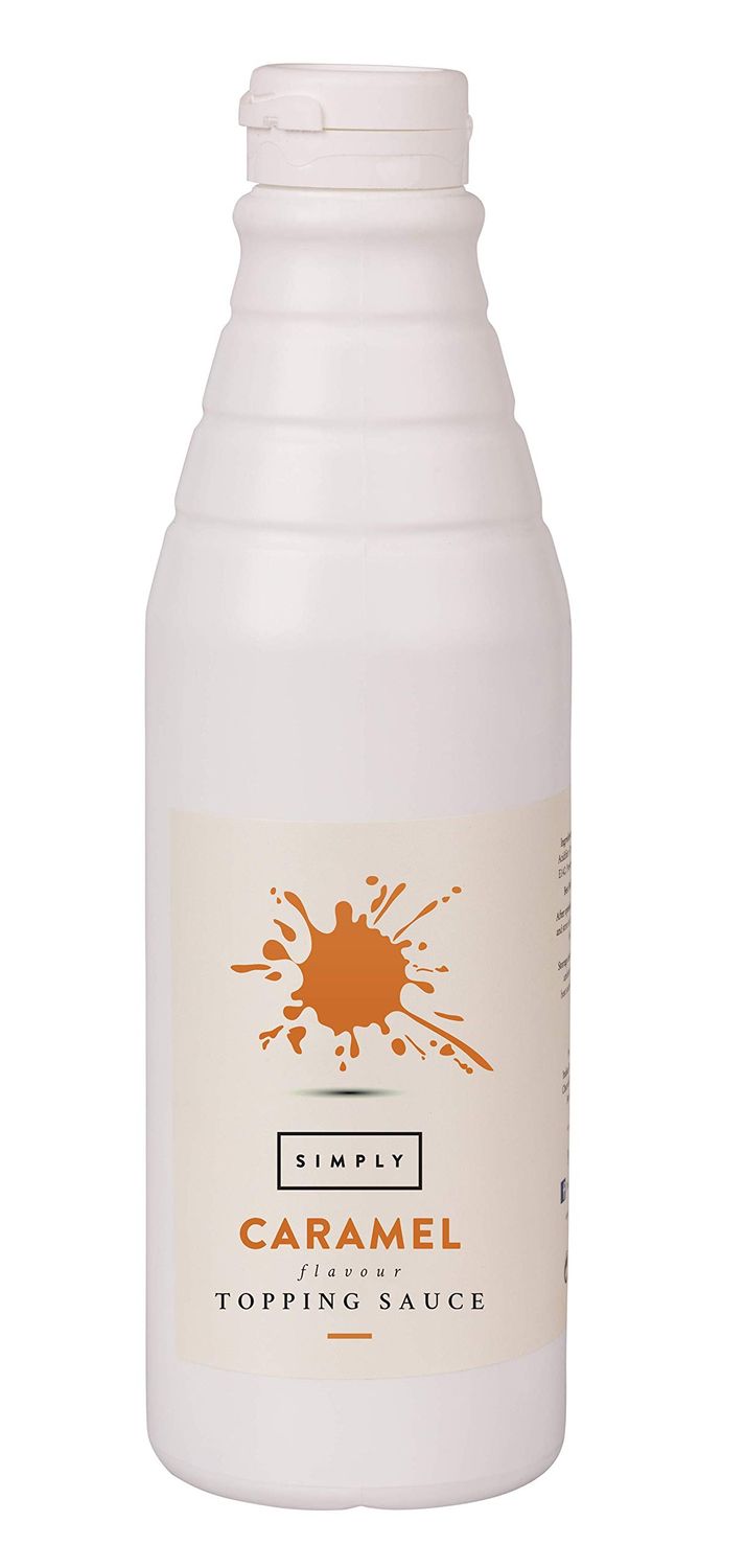 Simply Caramel Topping Sauce, Dairy Free Ready to Use Dessert Sauce for Ice Cream, Waffles, Pancakes, Coffee &amp; Milkshakes (1 kg)