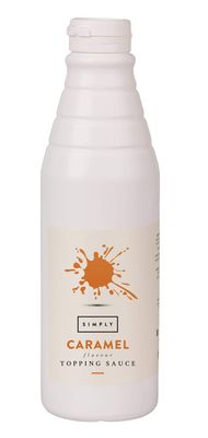 Simply Caramel Topping Sauce, Dairy Free Ready to Use Dessert Sauce for Ice Cream, Waffles, Pancakes, Coffee &amp; Milkshakes (1 kg)