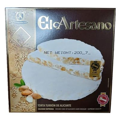El Artesano Turron de Alicante Torta (Hard) 200 g