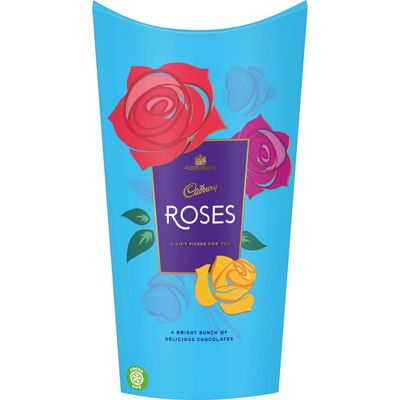Cadbury Roses Chocolate Gift Carton Assorted Miniature Milk Chocolates, The Perfect Easter Gift, 290 g (Pack of 1)