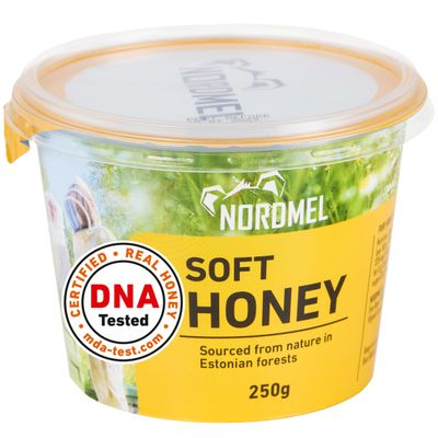 Nordmel Pure Natural Soft Honey 2 KG (8 250 gram Cups) - Unpasteurised, Unfiltered, Crystallized, Natural Honey