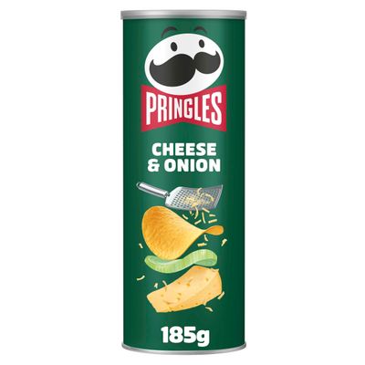 Pringles Cheese &amp; Onion Sharing Crisps 185g