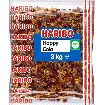 Haribo Cola Bottles 3kg Bulk Bag