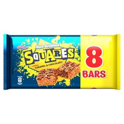 Kellogg's Rice Krispries Curious Squares Caramel &amp; Chocolate 8 x 36g (288g)