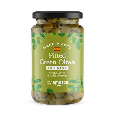 by Amazon Pitted Green Olives, 907g