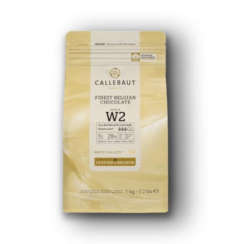 Callebaut W2 Finest Belgian White Chocolate Couverture Callets 28.0% Cocoa 1kg