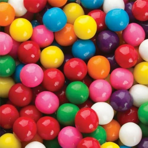 1kg Gumball Machine Refill Pack - Bubble Gum Balls for Coin Operated Sweet Candy Dispenser Toy - Small Bubblegum for Kids Vintage Retro Treat Vending Machine