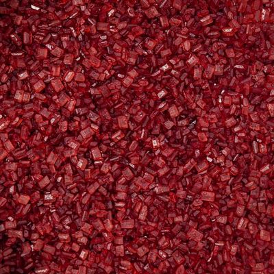 Red Glimmer Sugar Sprinkles - 35g of Edible Red Crystal Cake Toppers or Cupcake Decorations Sparkly Sprinkles