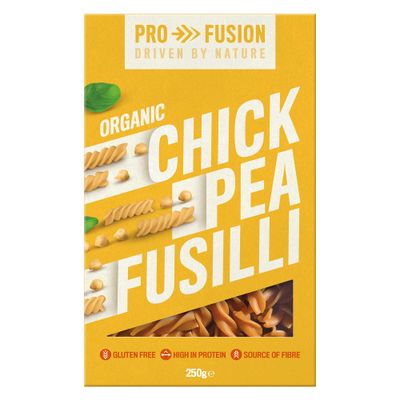 Profusion Organic Chickpea Fusilli, 250g - Grain-Free, High Protein &amp; Vegan-Friendly Pasta