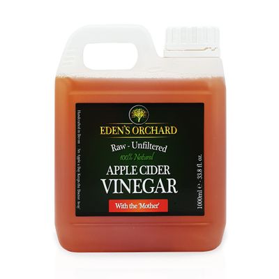 Apple Cider Vinegar with the Mother - Raw and Unfiltered - 1 Litre Jerry Can - 35.2 fl. oz. - 1000ml