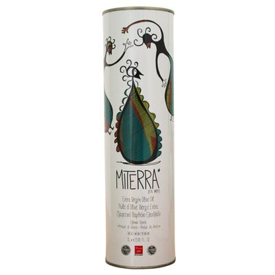 MITERRA Cretan Extra Virgin Olive Oil - 1 Litre Tin Cold-Pressed Koroneiki Olives from Crete Premium Mediterranean Olive Oil for Salads, Cooking &amp; Dipping