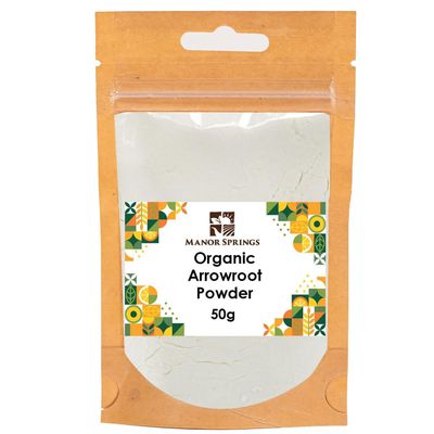 Organic Arrowroot Powder 50g by Manor Springs Organic