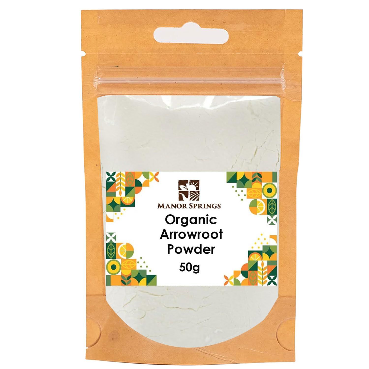 Organic Arrowroot Powder 50g by Manor Springs Organic