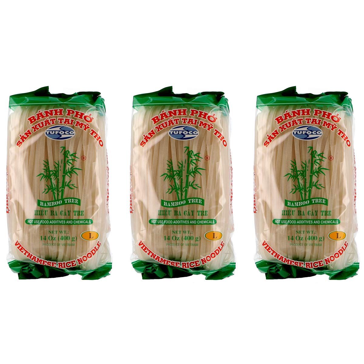 Bamboo Tree Rice Noodle (Large - 5MM) 400g - Pack of 3