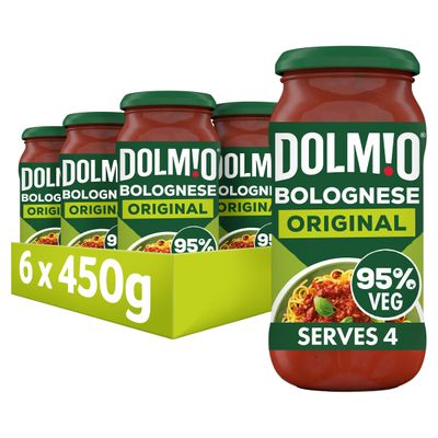 Dolmio Bolognese Original Pasta Sauce Jar, Bulk Multipack, 6 x 450g