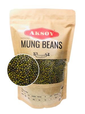 Premium Quality Mung Beans (Green Beans) 1.25KG Rich in Protein, Fiber & Essential Nutrients - Perfect for Soups, Salads, Curries & Healthy Vegan Meals (Packaging may vary)