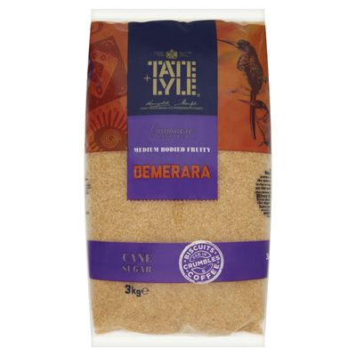 Tate And Lyle Sugars Demerara Sugar, 3kg