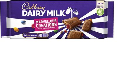 Cadbury Dairy Milk Marvellous Smashables Jelly Popping Candy, Filled Fun Jelly &amp; Popping Candy Pieces, 160 g (Pack of 1)