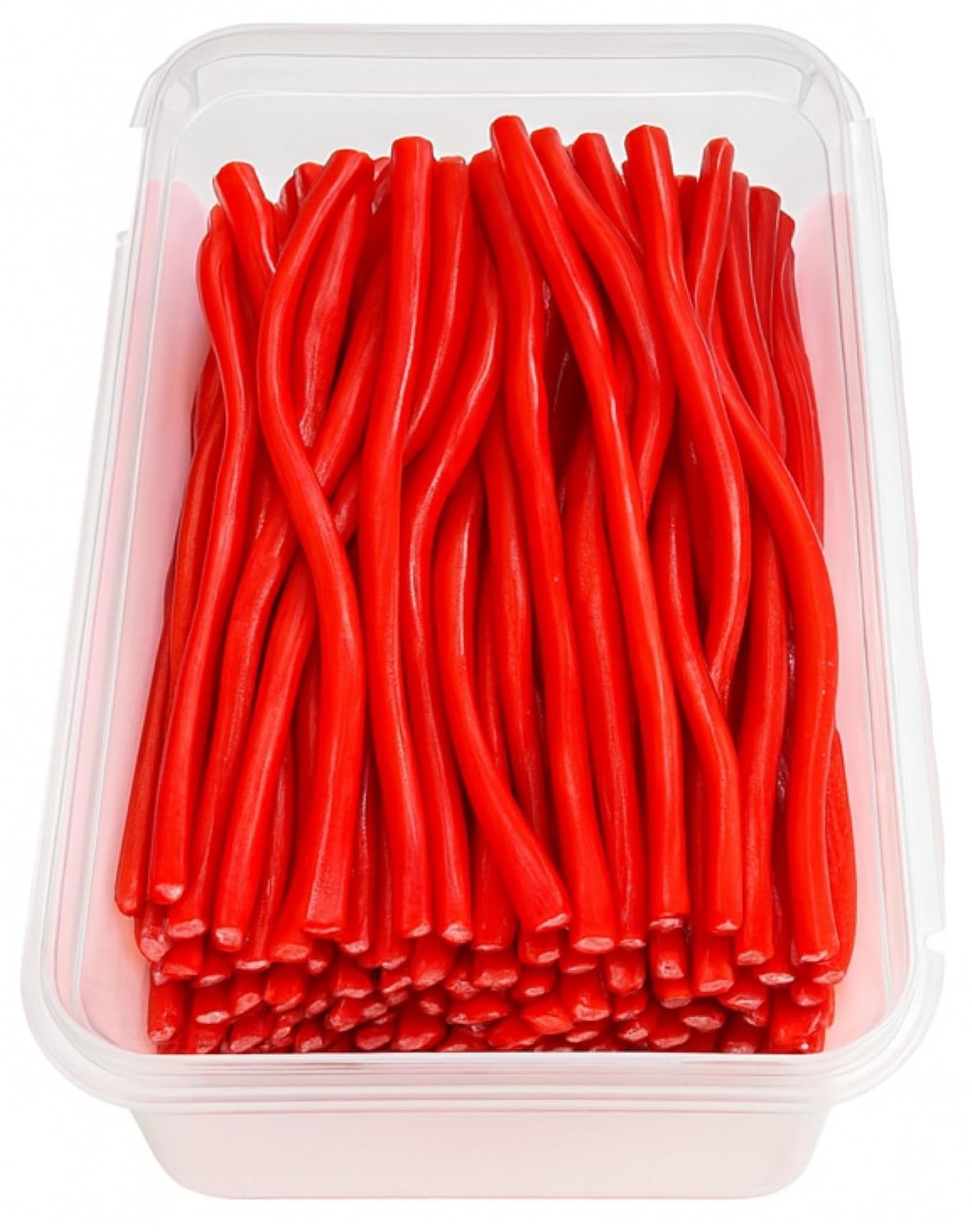 BG Sweeto Quality Pick &amp; Mix Sweets, Re-Sealable 1kg Gifting Tub - Strawberry Flavour Red Cables Liquorice Pencils 1kg