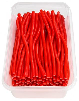 BG Sweeto Quality Pick &amp; Mix Sweets, Re-Sealable 1kg Gifting Tub - Strawberry Flavour Red Cables Liquorice Pencils 1kg