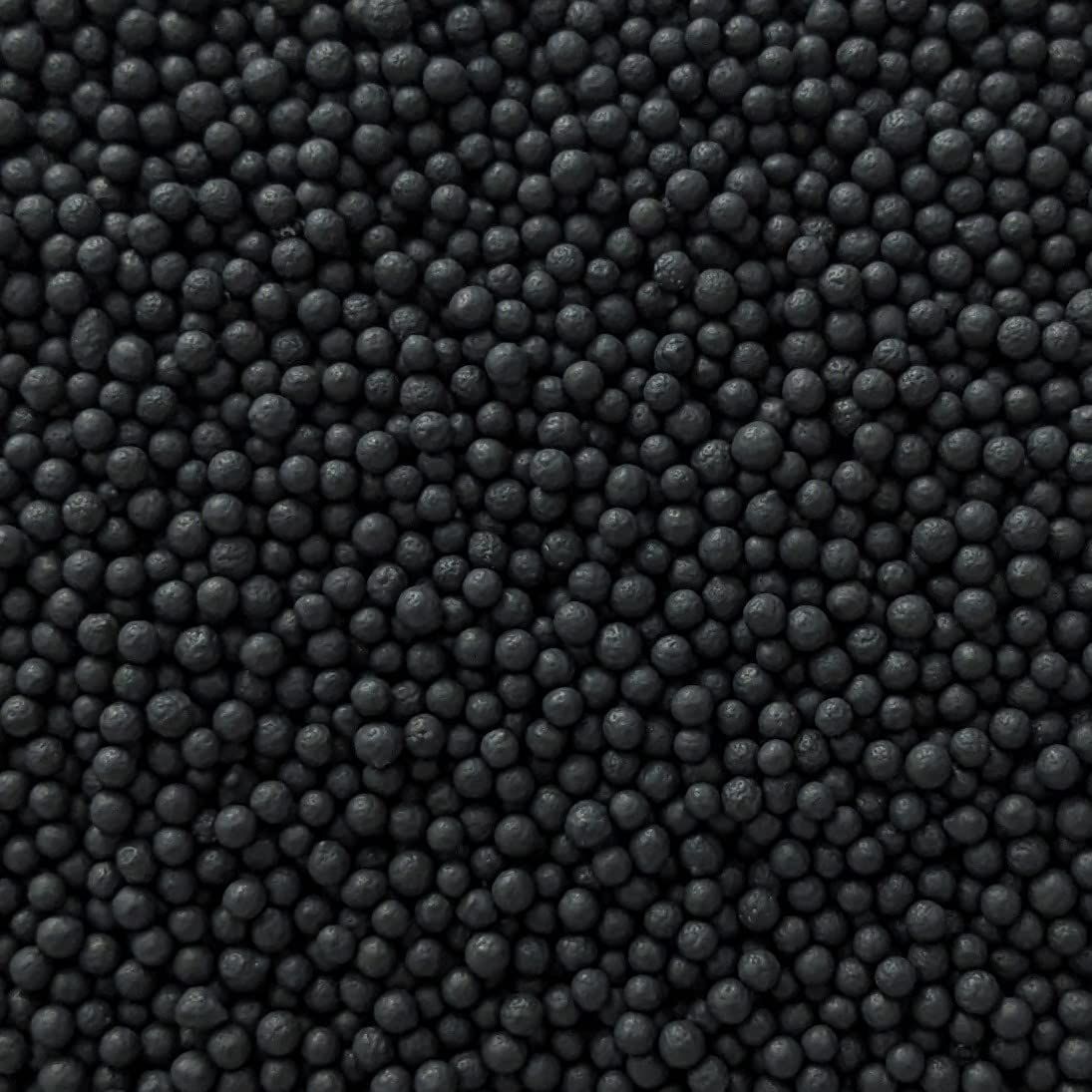 Black Sprinkles - 35g of Edible Black Cake Sprinkles Toppers Decorations, 100s 1000s Mini Balls Nonpareils Halloween