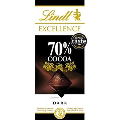 Lindt Excellence Chocolate Bars (Dark 70% 3 x 100g)