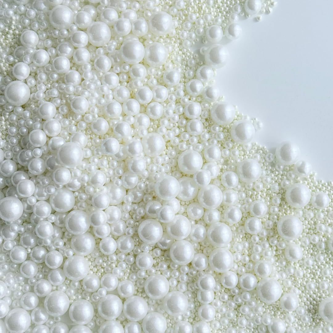 White Pearl Sprinkles (Mix, 40 Grams)
