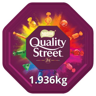 QUALITY STREET Chocolates, Toffees and Cremes Tin, 1.9 kg