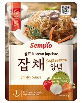 Sempio Japchae Sauce (60g) - Authentic Korean Cuisine at Home. Sweet &amp; Savory Flavor for Stir-Fry Noodles
