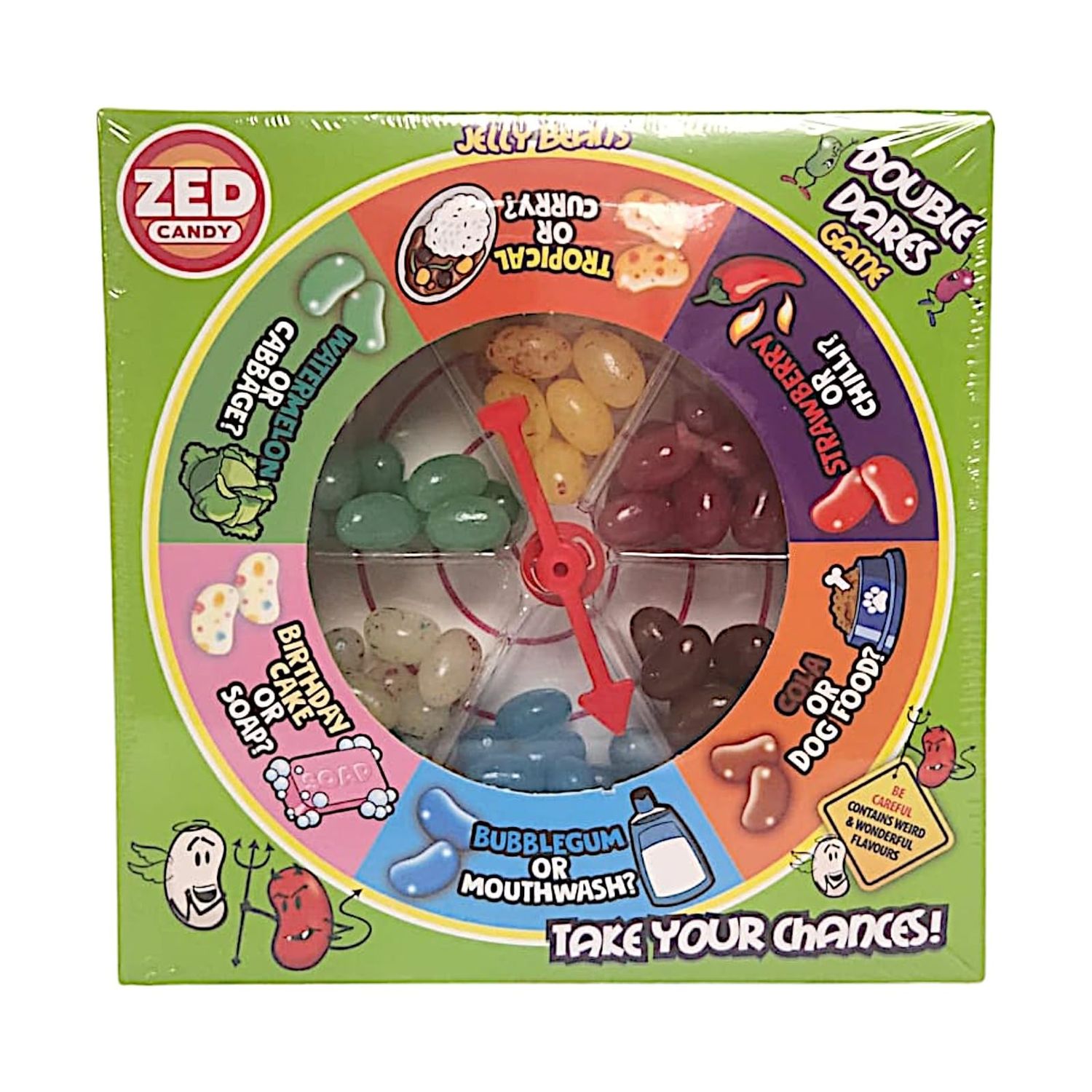 Jelly Bean Game Box with 6 Flavour Mixes Gluten-Free Vegetarian Dairy-Free &amp; Halal with Spin &amp; Play (Single, Jelly)