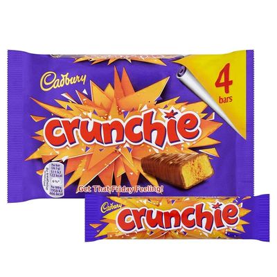 Cadbury Crunchie 104g (10 Packs of 4, Total 40)