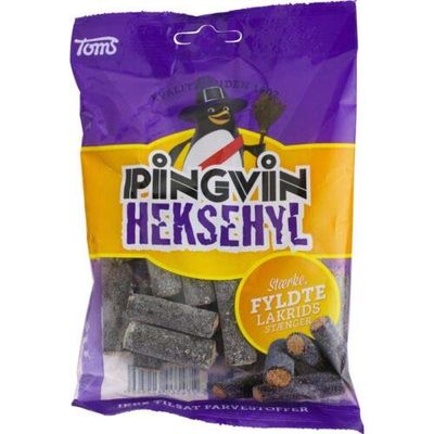 ScandiKitchen, Toms Pingvin Heksehyl, Danish Salty Liquorice Sticks, 130g
